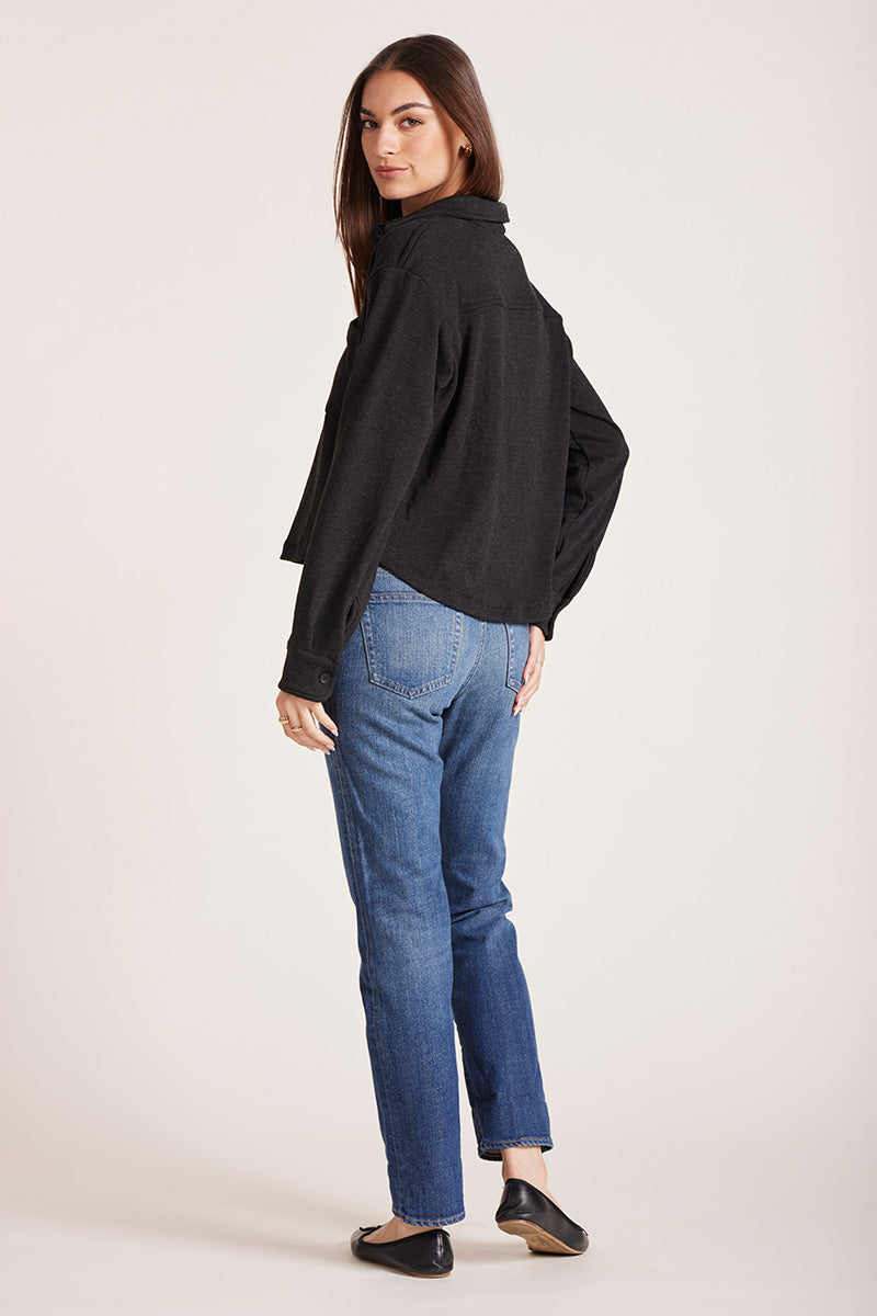 CROPPED BUTTON UP