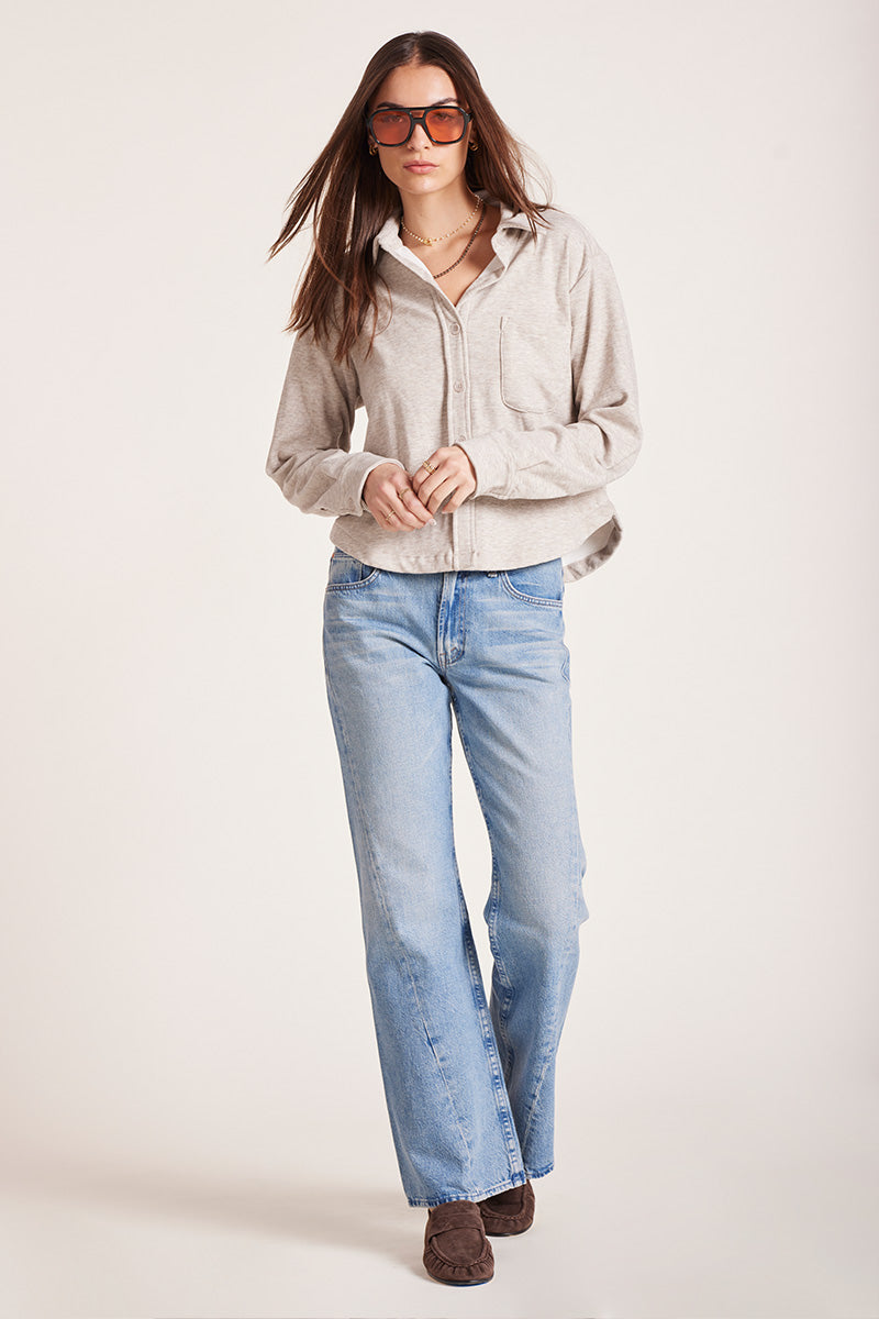 CROPPED BUTTON UP