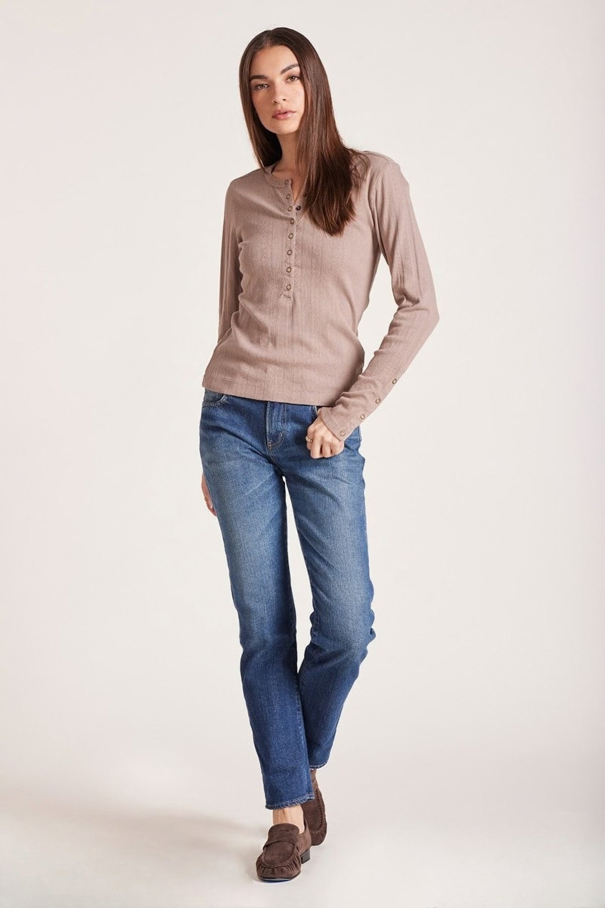 SLIM PLACKET HENLEY