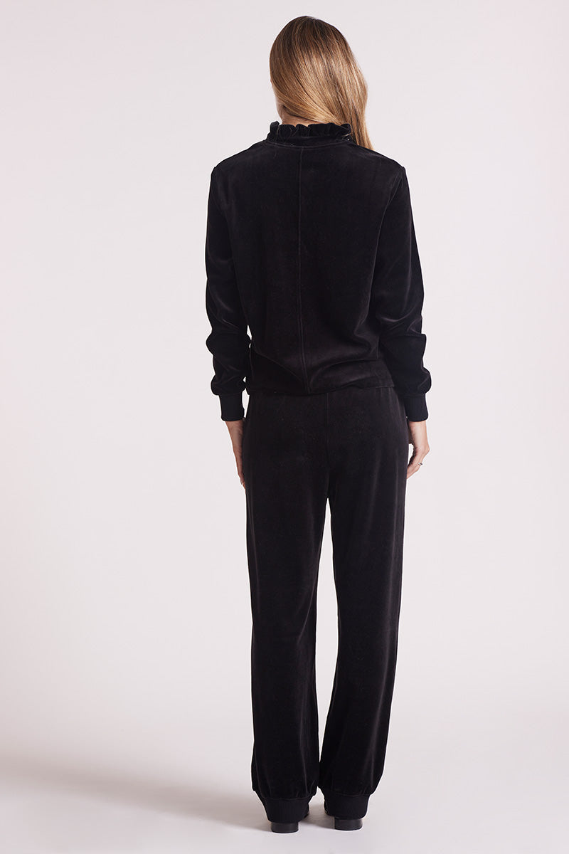 RIB MIX WIDE LEG PANT