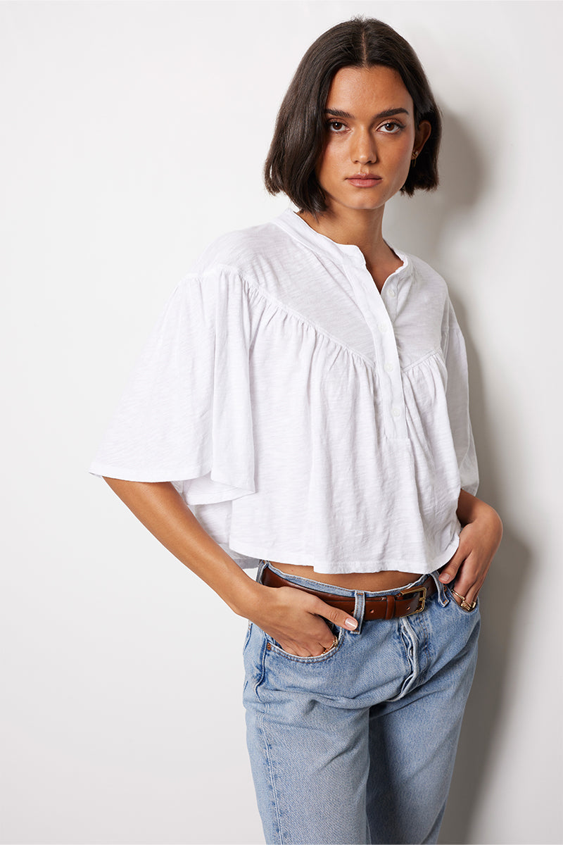 BOHEMIAN HENLEY BLOUSE
