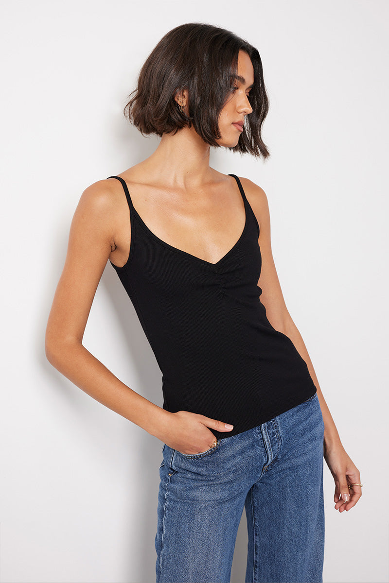 SHIRRED FRONT CAMI - bobi Los Angeles