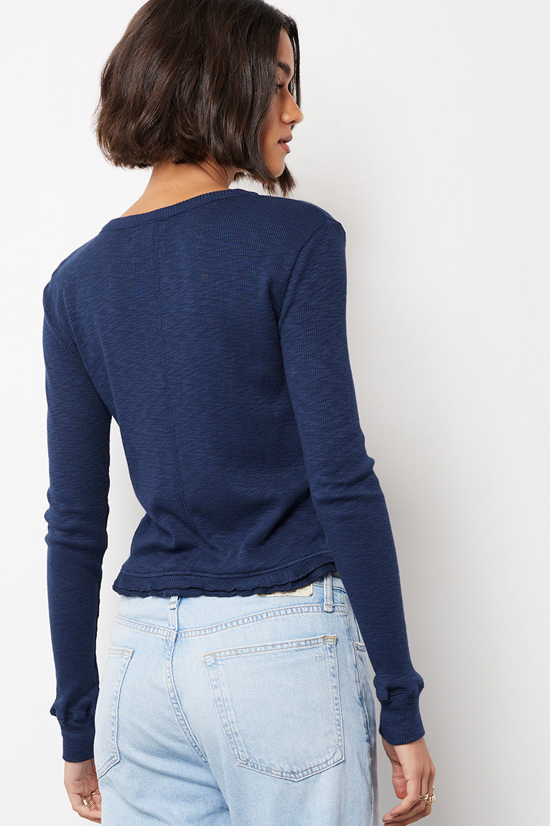 RUFFLE CARDIGAN - bobi Los Angeles