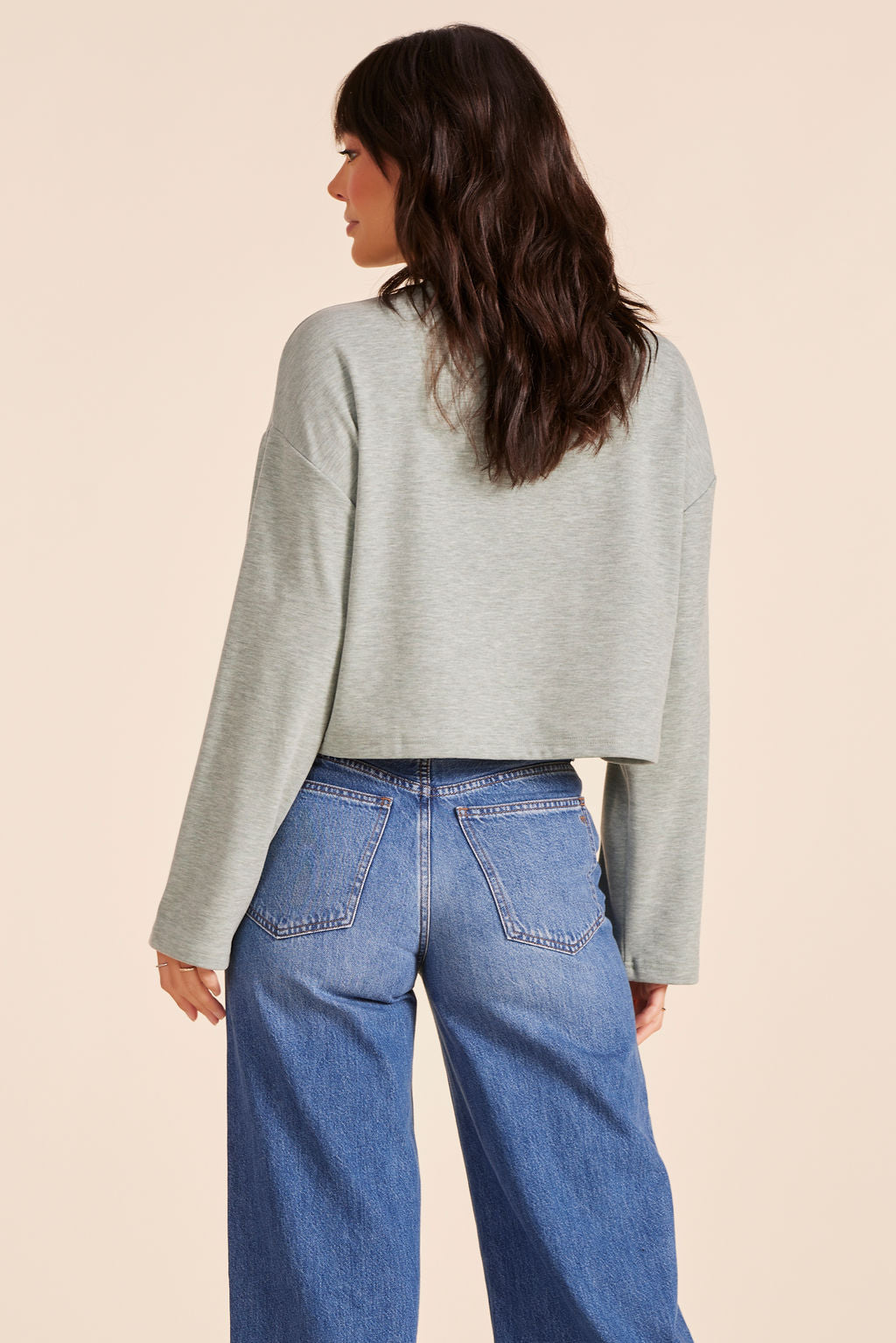 DROP SHOULDER PULLOVER TOP