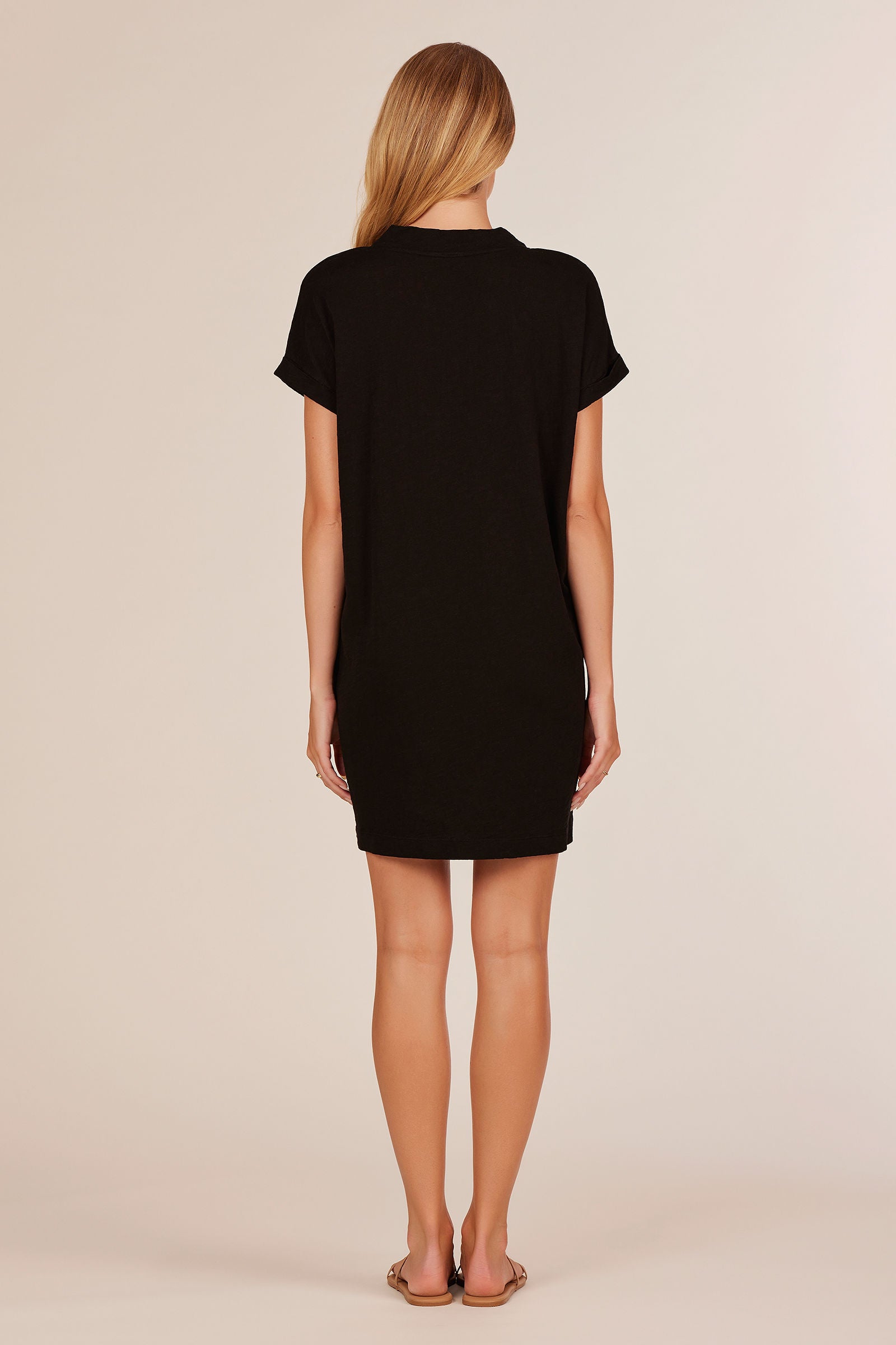 Rolled Cuff T-Shirt Dress