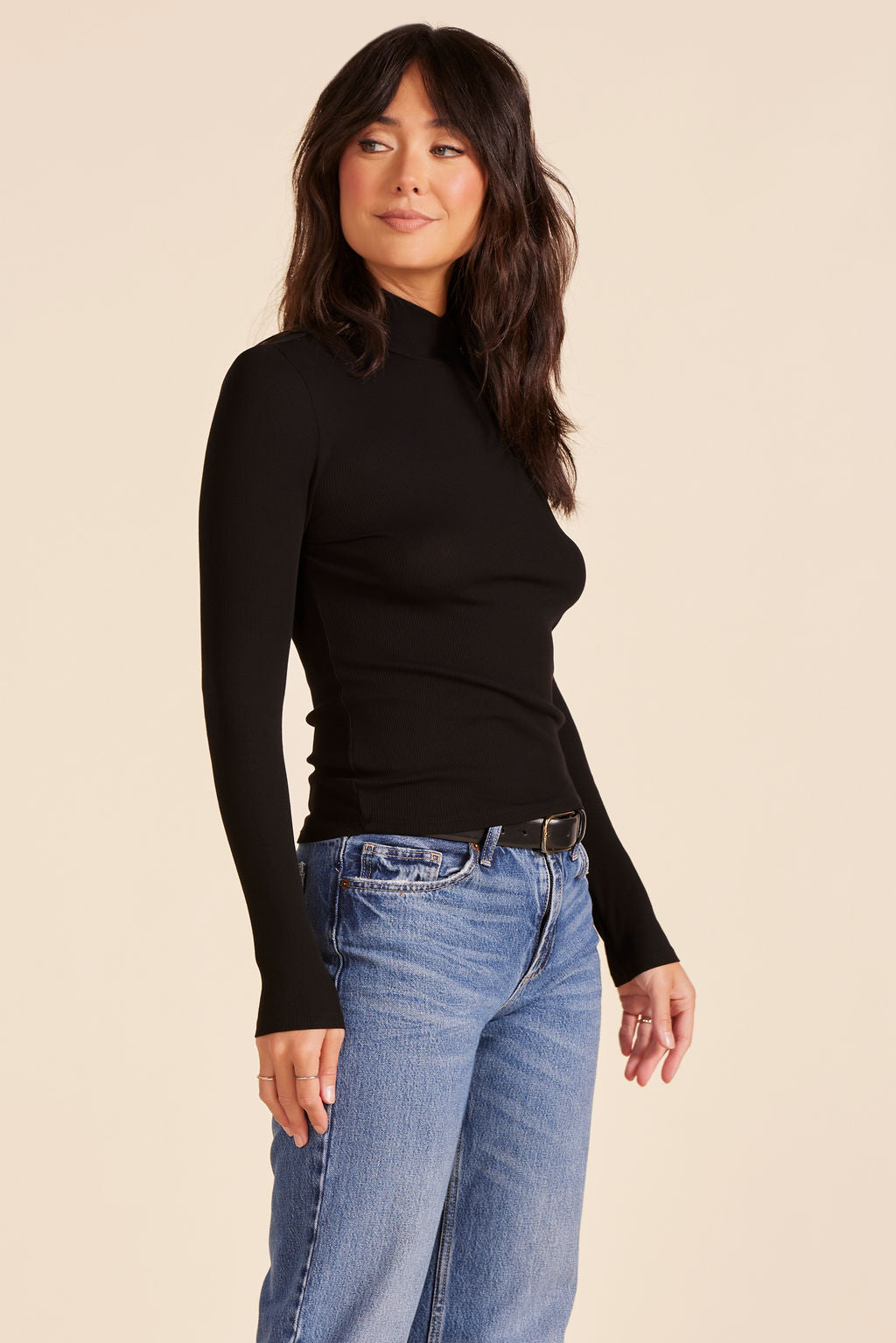 CROSS FRONT TURTLENECK
