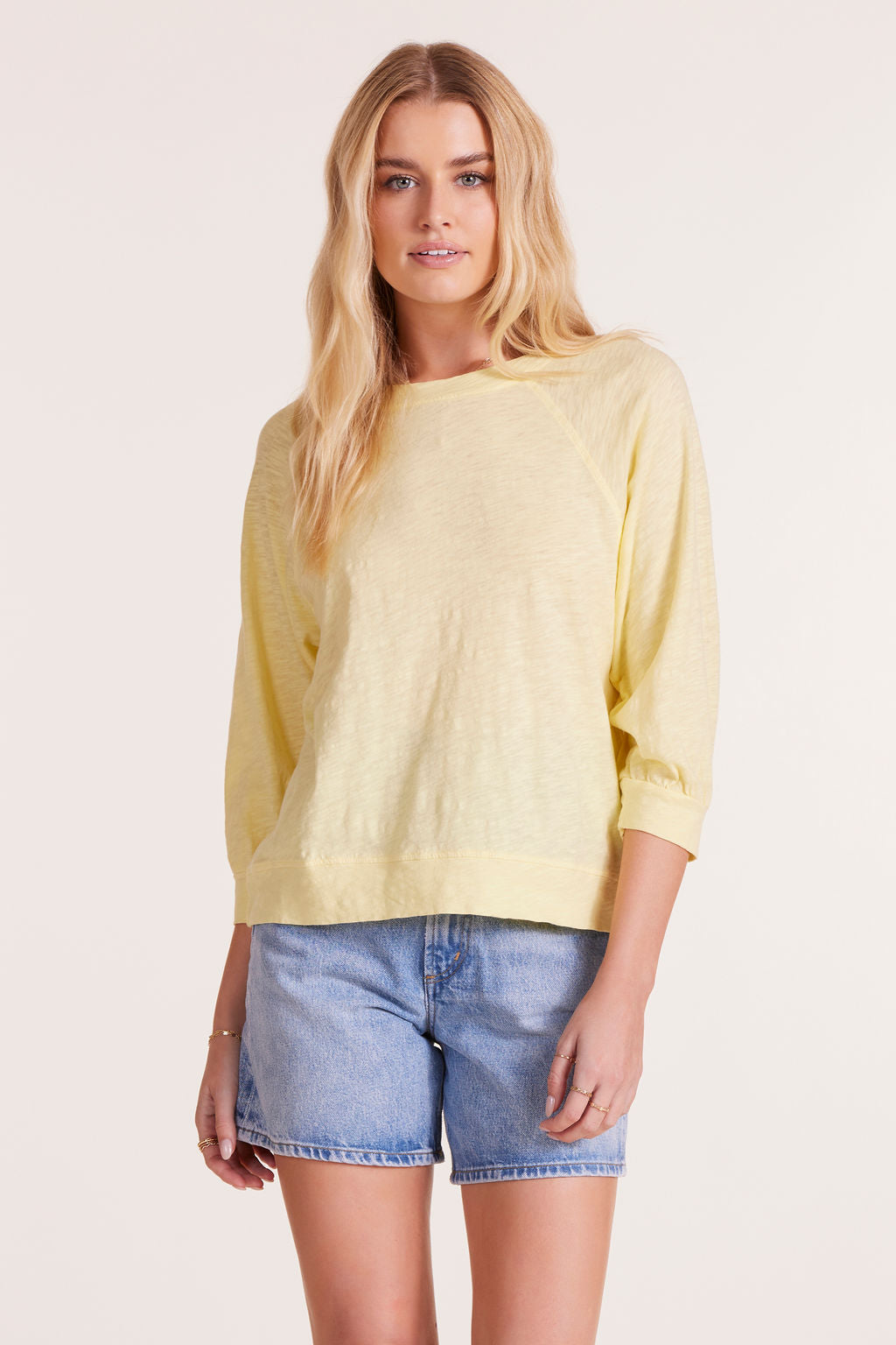 3/4 SLEEVE RAGLAN TEE WITH BANDS