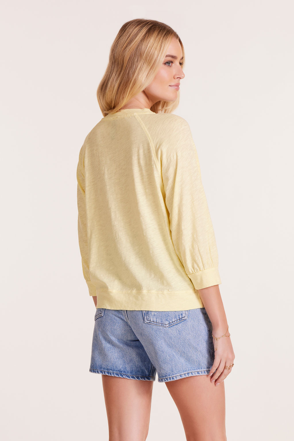 3/4 SLEEVE RAGLAN TEE WITH BANDS
