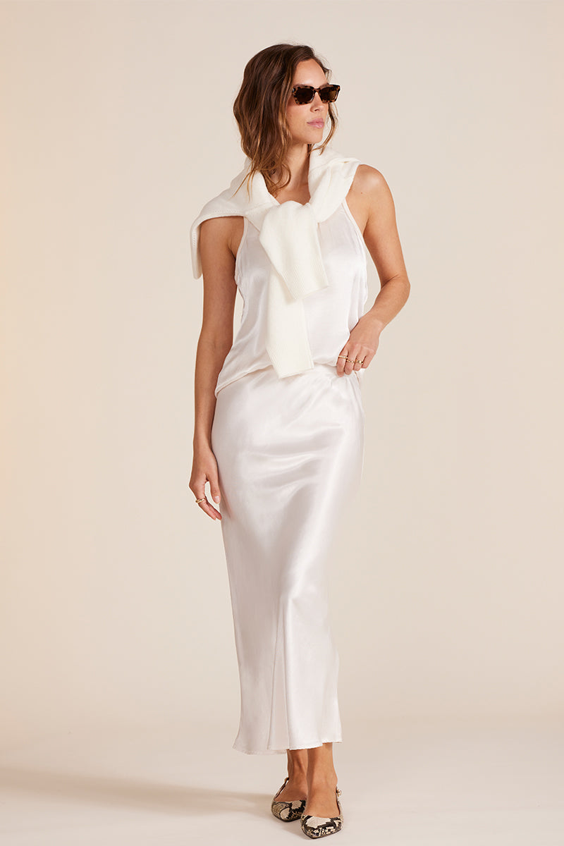 MIDI BIAS CUT SKIRT