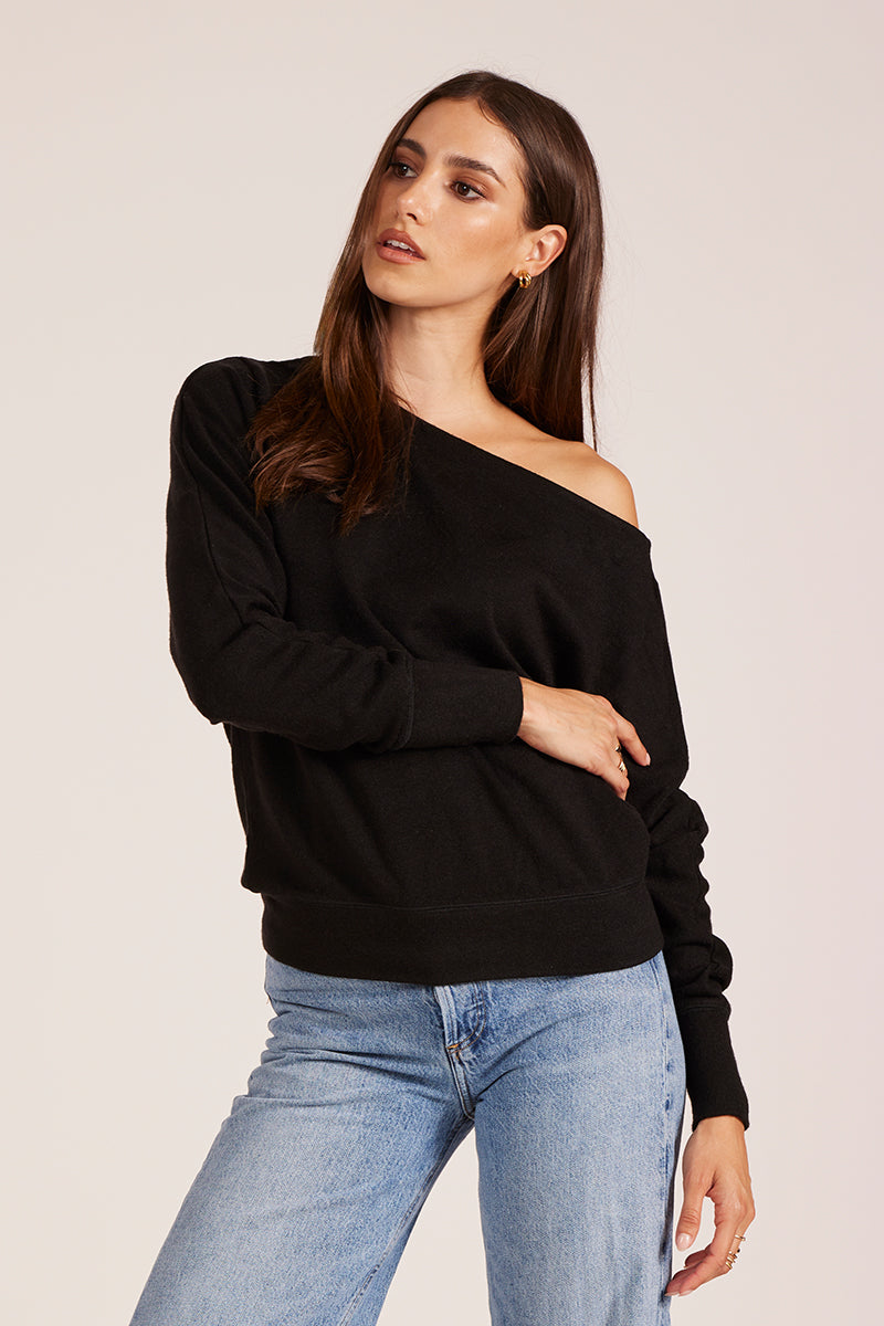 DROP SLEEVE BOAT NECK