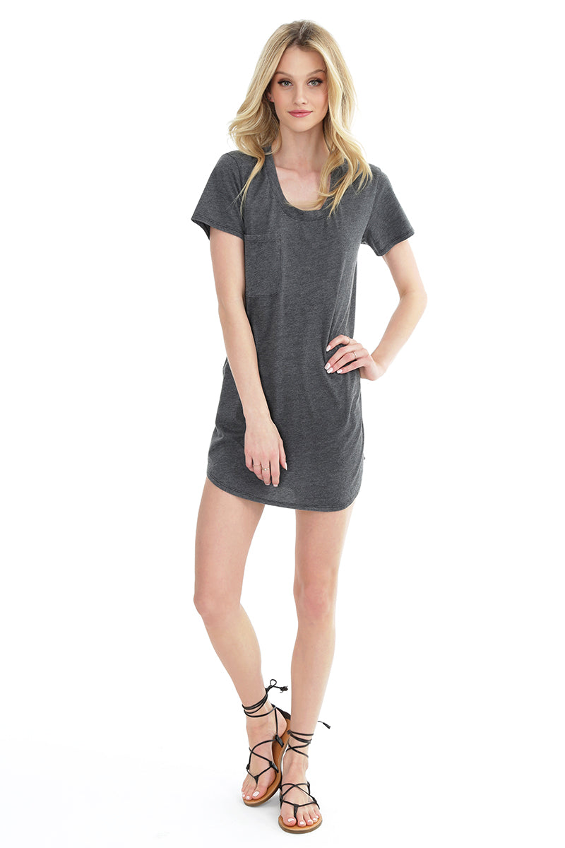 Pocket T-shirt Dress - bobi Los Angeles