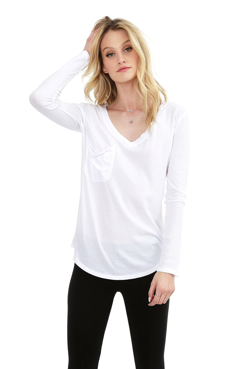 Long Sleeve Boyfriend Tee - bobi Los Angeles